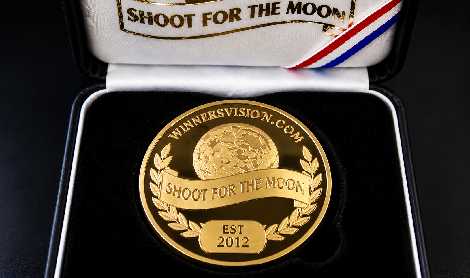 Winner's Vision Achievement Coin — gold commemorative coin